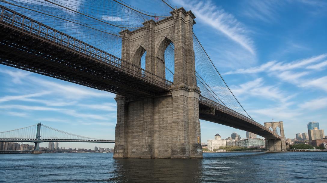 Brooklyn Bridge from the water
